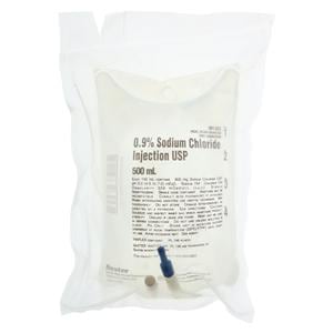 Viaflex IV Injection Solution Sodium Chloride 0.9% 500mL Plastic Container Ea