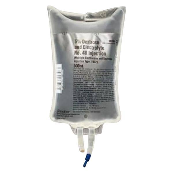 Viaflex IV Injection Solution Dextrose 5%/Electrolyte #48 500 Plstc Cntnr 24/Ca