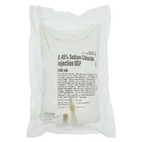 Viaflex IV Injection Solution Sodium Chloride 0.45% 500mL Viaflex...