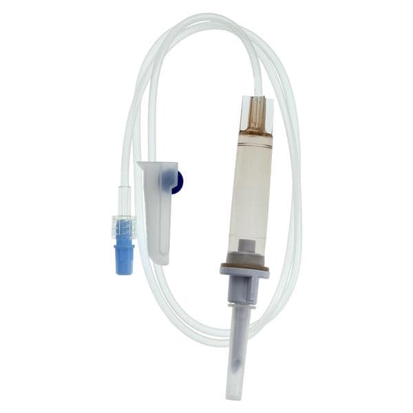 IV Solution Set 10 Drops/mL 37" Interlink Injection Sites M LL Adptr Ea, 48 EA/CA