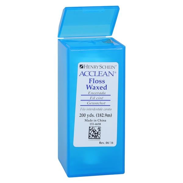 Acclean Floss Waxed 200 Yards Unflavored Ea