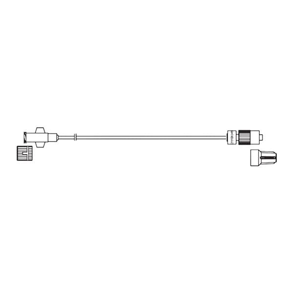 IV Extension Set 20" Female Luer Lock/SPIN-LOCK Male Connector Prim Infs 50/Ca