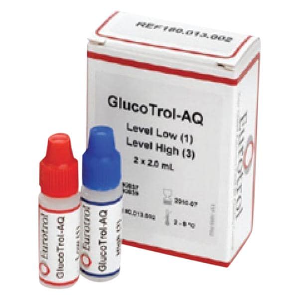 HemoCue Glucose High/Low Levels Control Solution For Custom 2x2mL/Ea