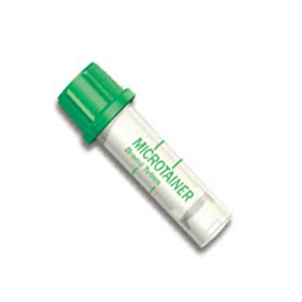 Microtainer Capillary Tube Green Cap 200-400ul McrGrd Twst Asst Clsr Plstc 50/Bx, 4 BX/CA