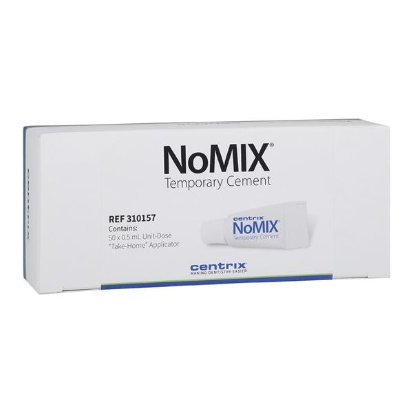 NoMIX Temporary Moisture-Activated Cement Unit Dose Dispenser 50/Bx