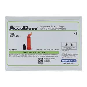 AccuDose Tube & Plug Photobloc Orange 100/Pk