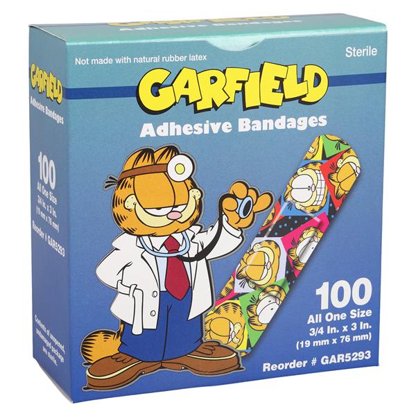 Careband Strip Bandage Plastic 3/4x3" Garfield Sterile 100/Bx, 12 BX/CA