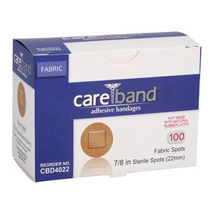 Careband Spot Bandage Fabric 7/8" Flesh Sterile 100/Bx, 12 BX/CA