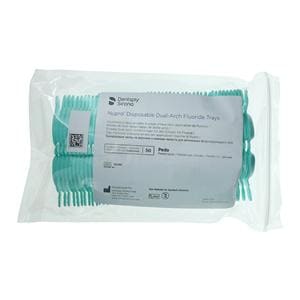 NUPRO Dual Arch Fluoride Trays Foam Pedo Aqua Disposable 50/Bg