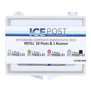 ICE Post Fiber Posts Refill 1.6 mm Blue 10/Bx