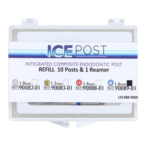 ICE Post Fiber Posts Refill 1.6 mm Blue 10/Bx