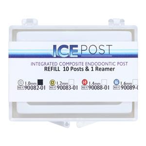 ICE Post Fiber Posts Refill 1 mm White 10/Bx