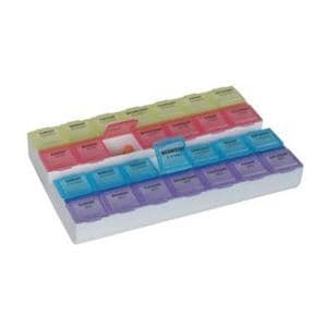 Ezy-Dose Pill Organizer Large 1-1/4x6x8-1/2" Medtime Planner 3/Pk