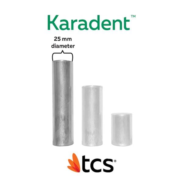 TCS Karadent Thermoplastic Semi-Rigid Natural Clear Large 25mm Cartridge 5/Pk