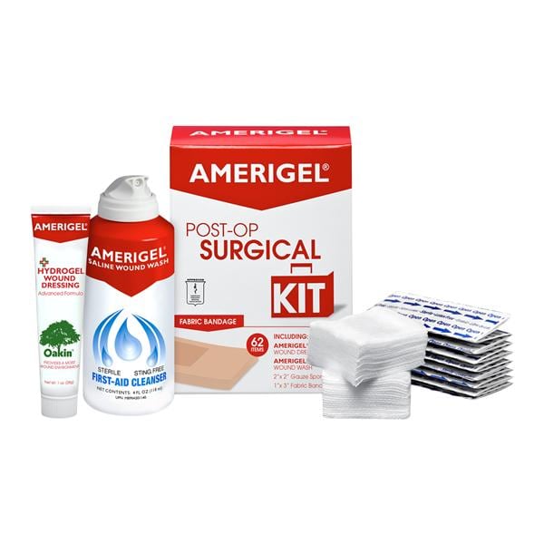 Amerigel Multiple Ingredients Post Op Kit 1x3" Sterile Assorted Color LF Ea