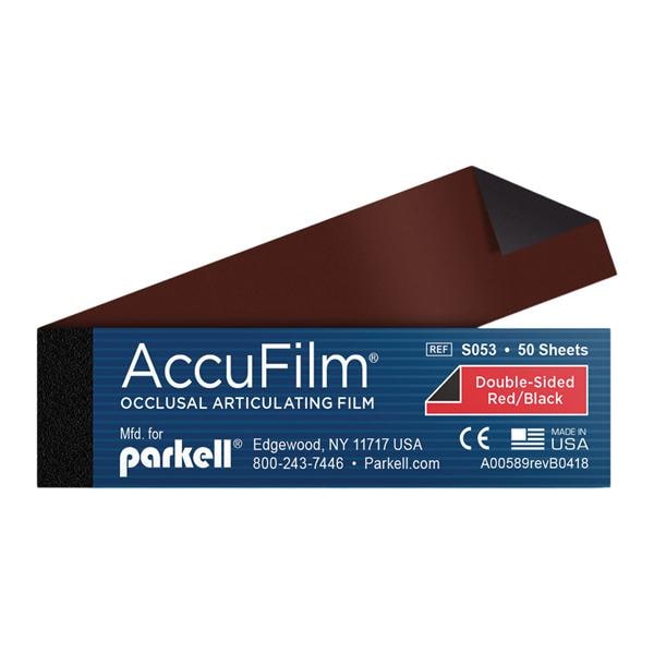 AccuFilm II Articulating Film Black / Red 2Sd Booklet 50 Strips/Book 5bks/Bx