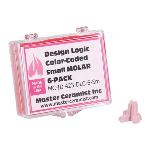 Design Logic Color-Coded Pegs Firing Tray Accessory Molar 6/Pk