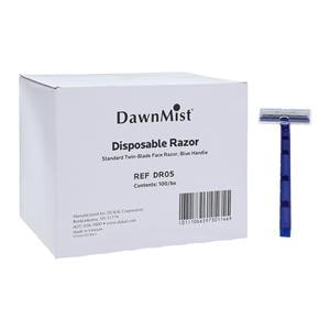 DawnMist Razor Blue Disposable 100/Bx, 20 BX/CA