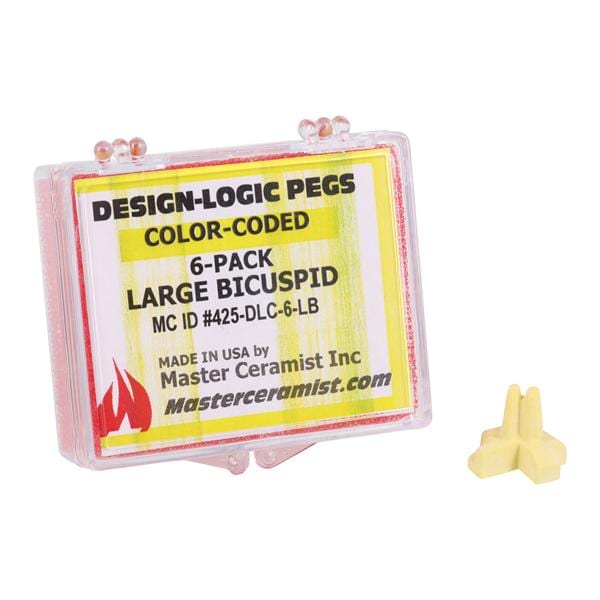 Design Logic Color-Coded Pegs Firing Tray Accessory Bicuspid 6/Pk