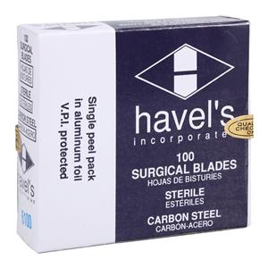 Blade Surgical Carbon Steel Sterile Disposable 100/Bx