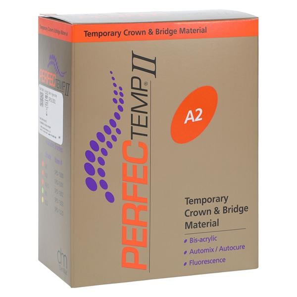 PERFECTemp II Temporary Material 50 mL Shade A2 Cartridge Refill Package