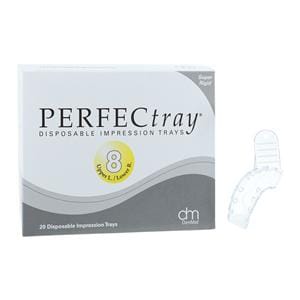 Perfectray Disposable Quadrant Impression Tray Perforated 8 Upr Lft/Lwr Rt 20/Pk