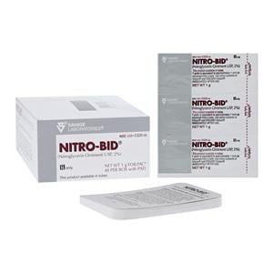 Nitro-Bid Topical Ointment 2% Foilpac 1gm/Pack 48/Package