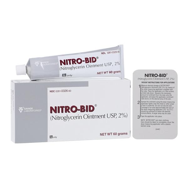 Nitro-Bid Topical Ointment 2% Tube 60gm Each