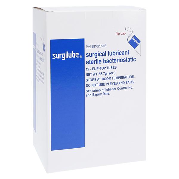 Surgilube Lubricating Jelly 2oz Flip Top Tube 12/Bx