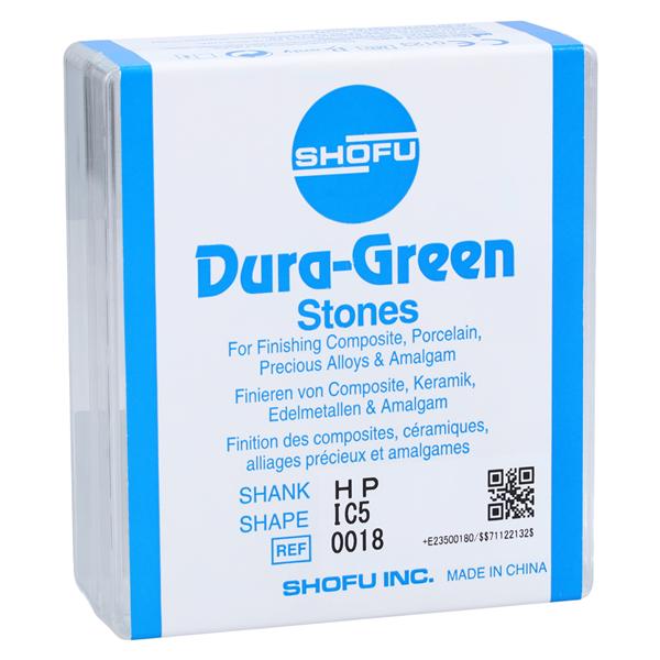 Dura-Green Mounted Stones Green 12/Bx