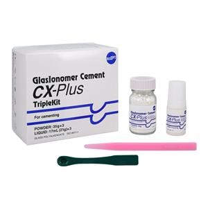 CX-Plus GlasIonomer Topical Gel Cement 35 Gm Triple Kit Ea