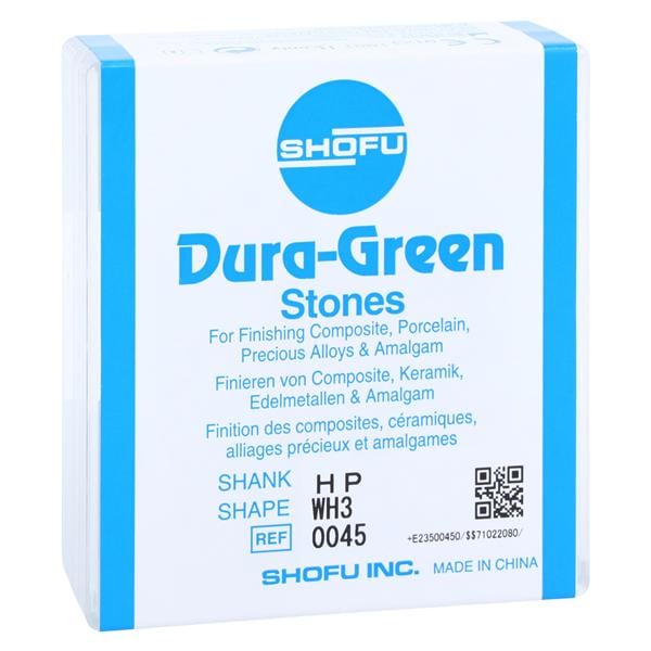 Dura-Green Mounted Stones Green 12/Bx