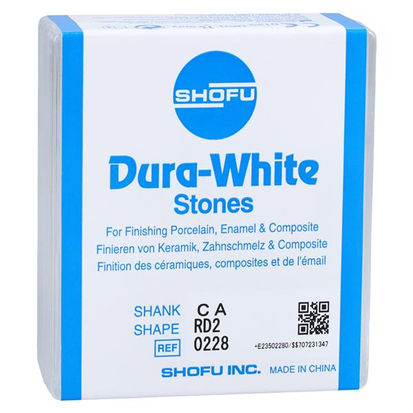 Dura-White Mounted Stones Round White 12/Pk