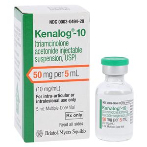 Kenalog-10 Injection 10mg/mL MDV 5mL Each, 24 VL/CA