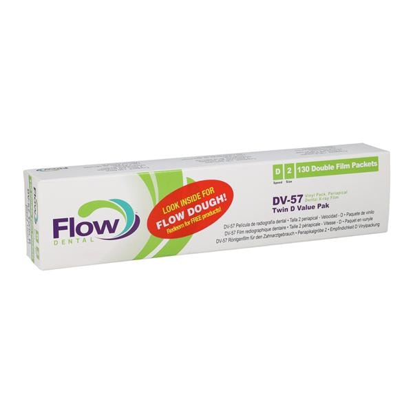 Flow Intraoral X-Ray Film DV-57 2 D Speed Adult 130/Bx