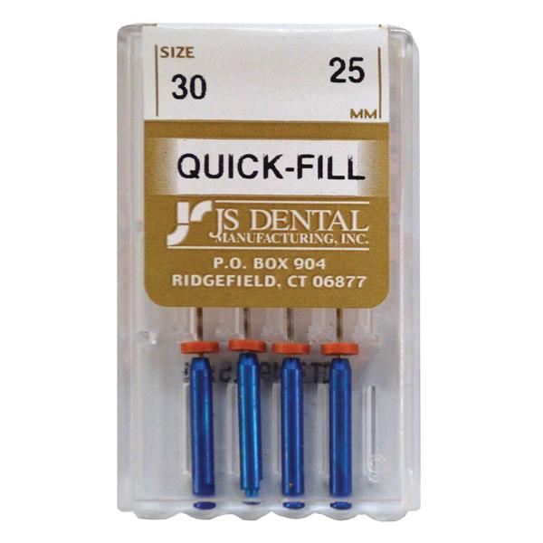 Quick-Fill Obturators 25 mm Size 30 Titanium Blue 4/Pk