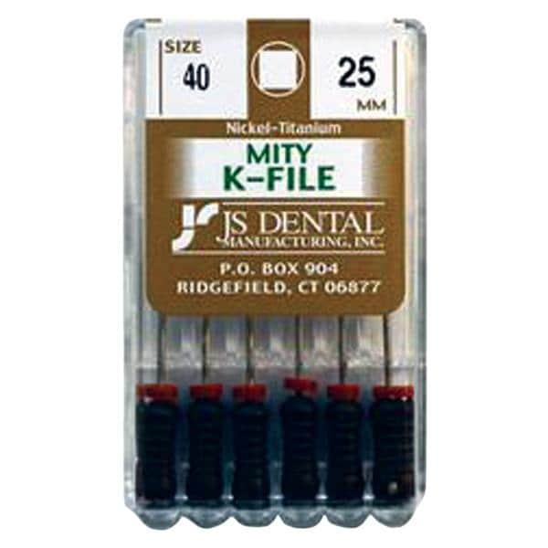 Mity K-File 25 mm Size 40 Nickel Titanium 6/Pk