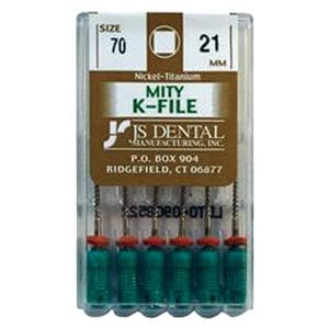 Mity K-File 21 mm Size 70 Nickel Titanium 6/Pk