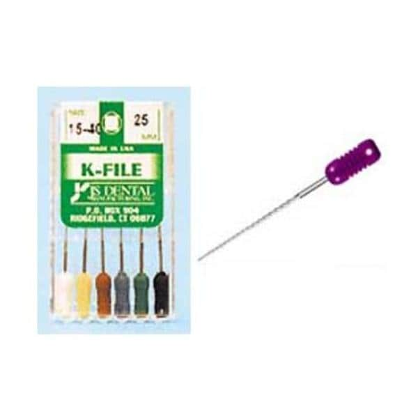 K-File 31 mm Size 100 Stainless Steel 0.02 6/Pk