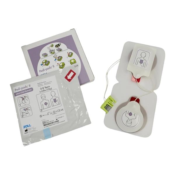 Pedi-Padz II Multifunction Pad Pediatric New f/ Less Than 55lbs Defib Gel Pair