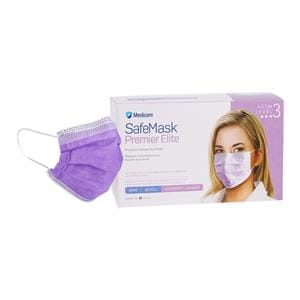 SafeMask Premier Elite Mask Lavender 50/Bx, 10 BX/CA