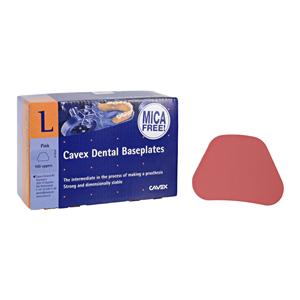 Shellac Baseplates Mica-Free Single Pink Upper 100/Bx