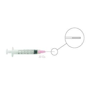 Irrigating Syringe 30 Gauge Purple With Tips 100/Pk