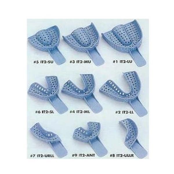 Excellent II Disposable Impression Tray 8 Upper Left / Lower Right 12/Pk