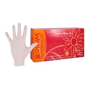 Blossom Latex Exam Gloves X-Large White Non-Sterile