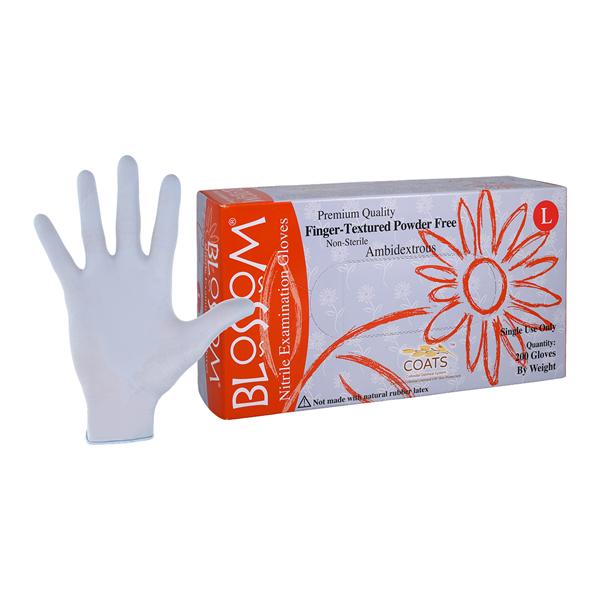 Blossom COATS Nitrile Exam Gloves Large Blue Non-Sterile