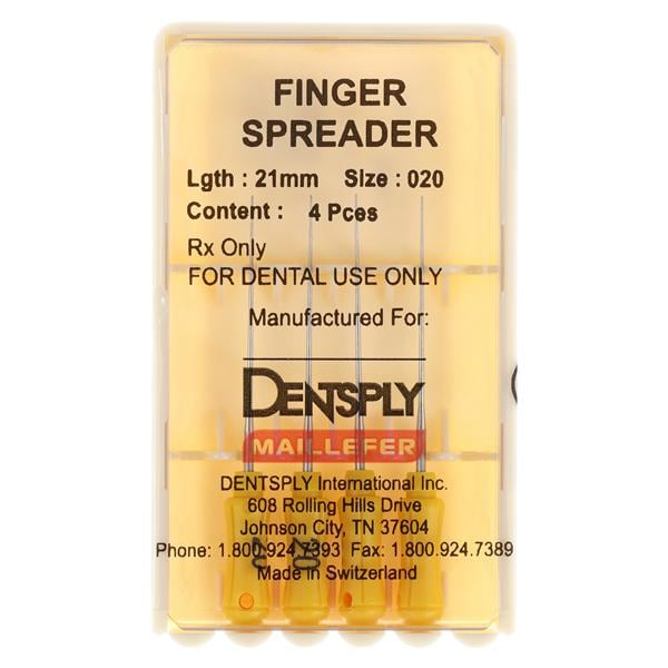 Finger Spreader 21 mm Size 20 Yellow 4/Pk
