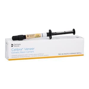 Calibra Veneer Resin Try-In Paste Cement Light 1.8 Gm Syringe Refill 2/Pk