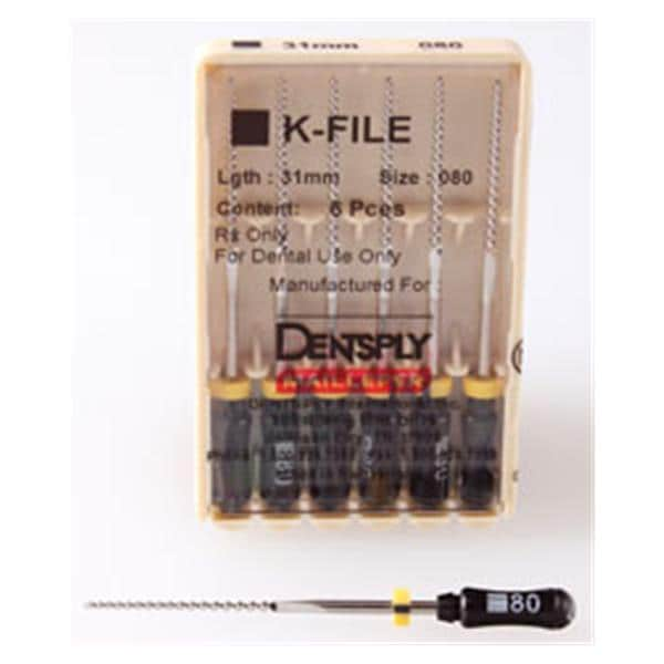 K-File 31 mm Size 80 Stainless Steel Black 6/Pk