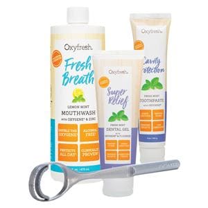 Oxyfresh Cavity Fighting Lemon & Fresh Mint Mouthwash Kit Ea